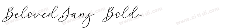 BelovedSans Bold字体转换
